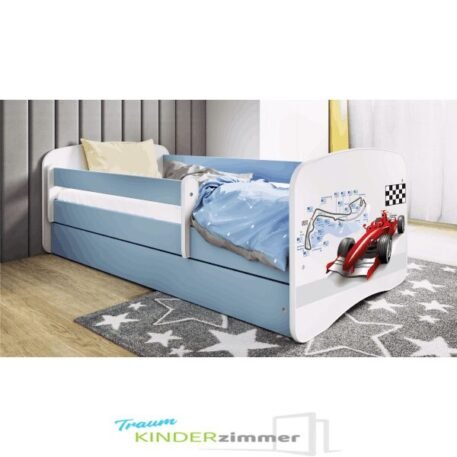 Kinderbett Formel 1 Weiss-blau