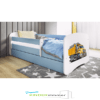 Kinderbett LKW Weiss-blau