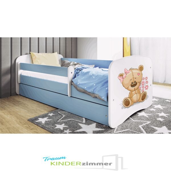 Kinderbett Teddy Weiss-blau Kinderbett Teddy Weiss-blau