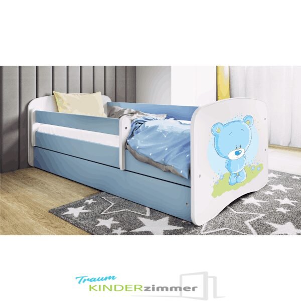 Teddy Kinderbett Weiss-blau Teddy Kinderbett Weiss-blau