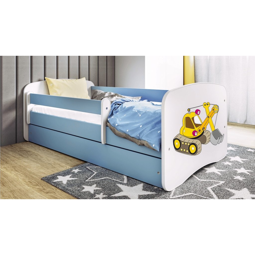 Kinderbett Bagger Blau