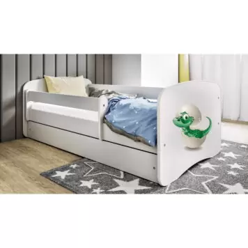 Kinderbett Dinosaurier Weiß