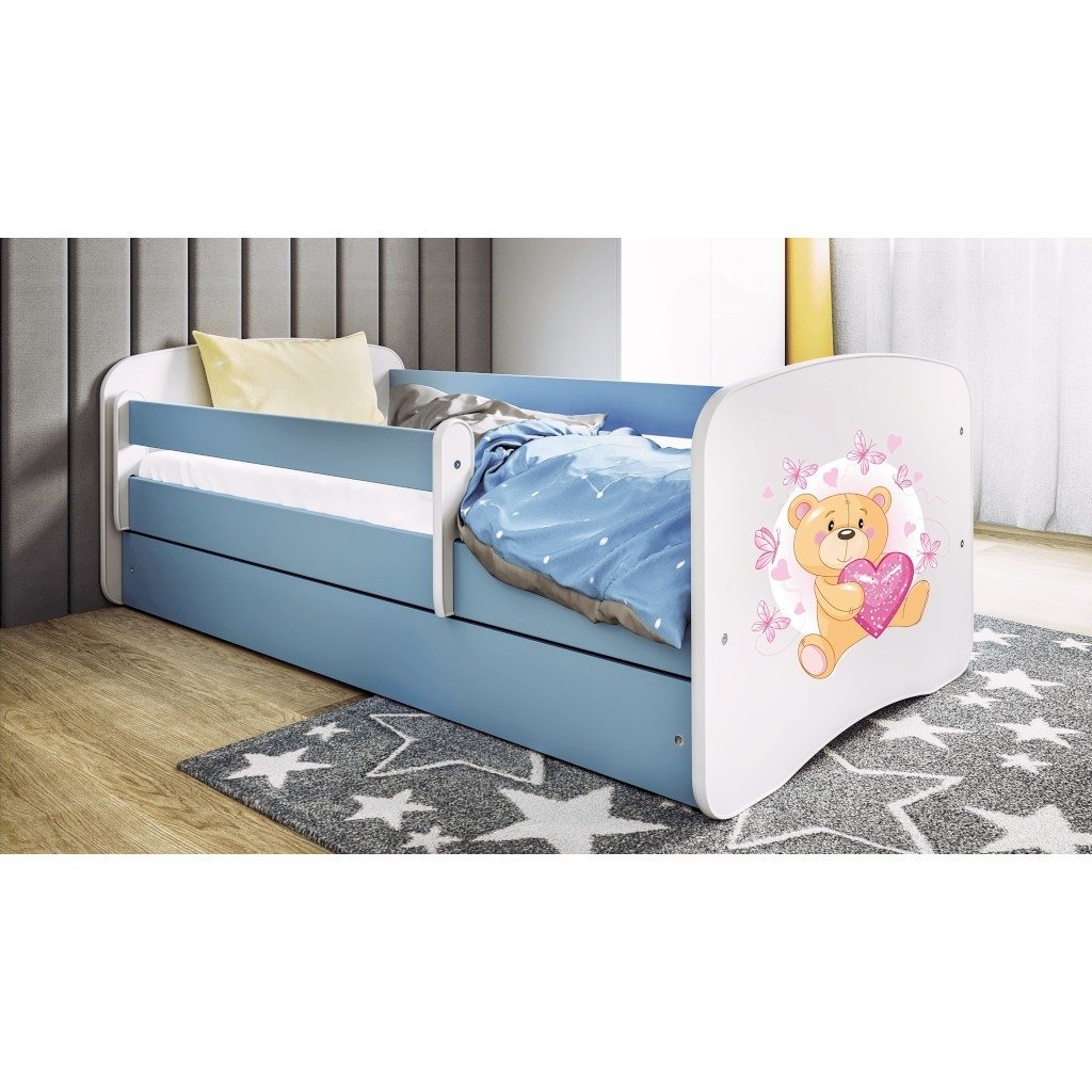 Kinderbett Teddybär Blau Kinderbett Teddybär Blau