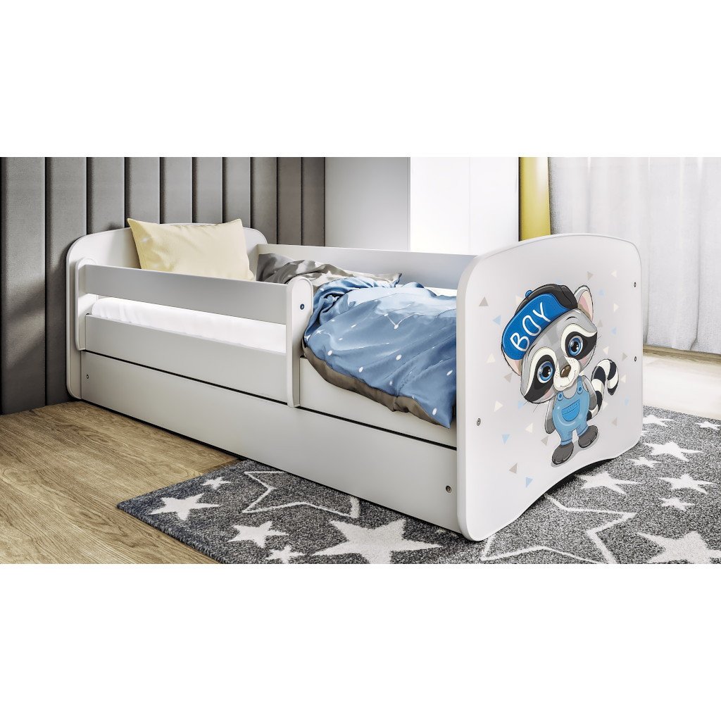 Kinderbett Waschbär Weiß