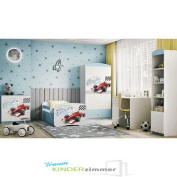 Kinderzimmer Formel 1 Blau-weiss