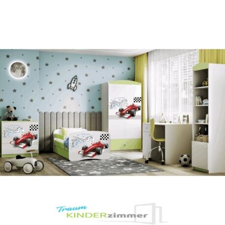 Kinderzimmer Formel 1 Grün-weiss