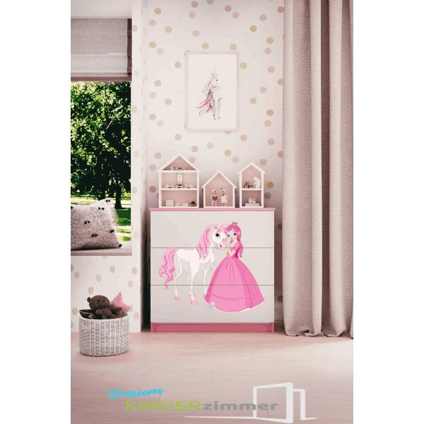 Kommode Prinzessin Rosa-Weiss Kommode Prinzessin Rosa-Weiss