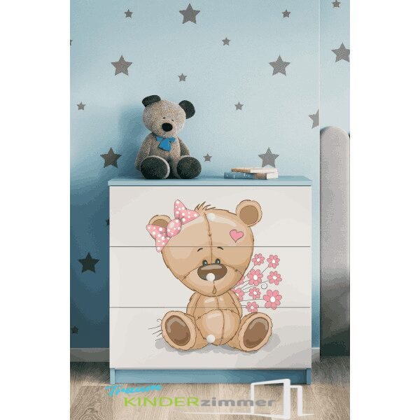 Kommode Teddy Blau-Weiss Kommode Teddy Blau-Weiss