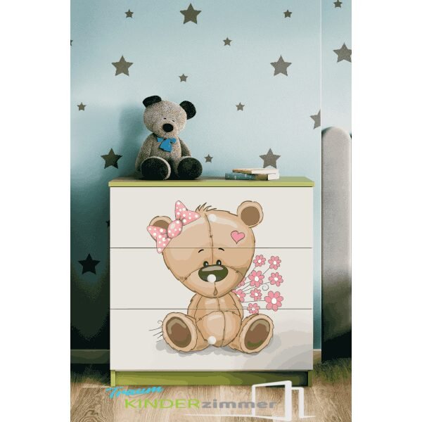 Kommode Teddy Grün-Weiss