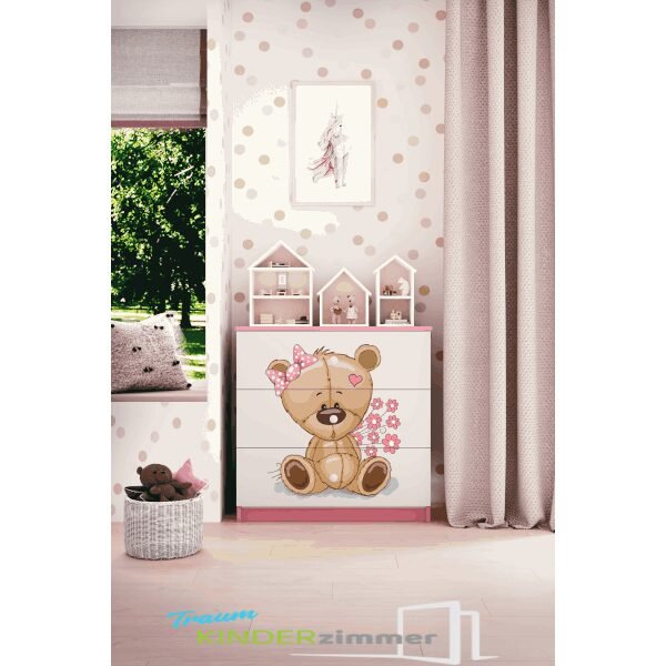 Kommode Teddy Rosa-Weiss Kommode Teddy Rosa-Weiss