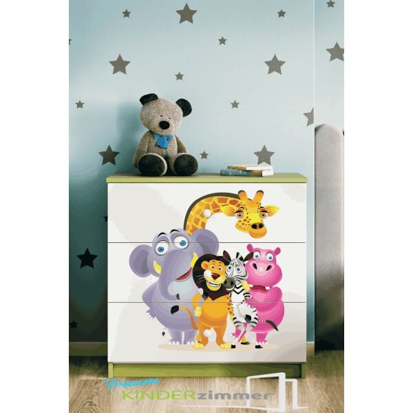 Kommode Zoo Grün-Weiss Kommode Zoo Grün-Weiss