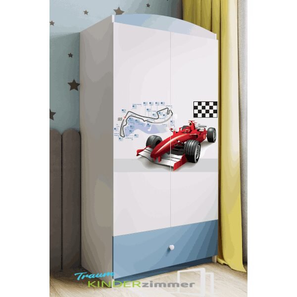 Schrank Formel 1 Blau-Weiss Schrank Formel 1 Blau-Weiss