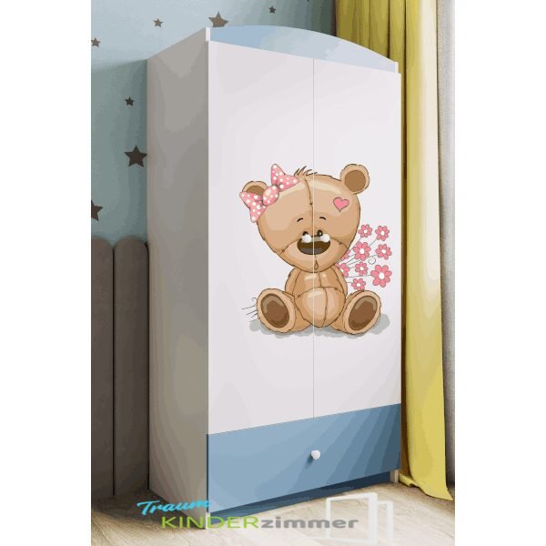 Schrank Teddy Blau-Weiss Schrank Teddy Blau-Weiss