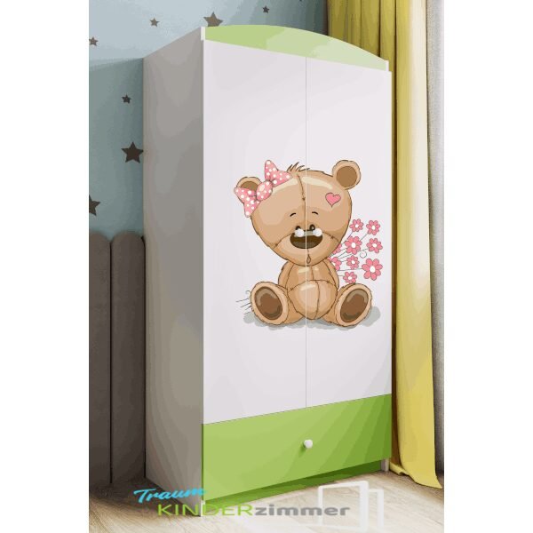 Schrank Teddy Weiss-Grün