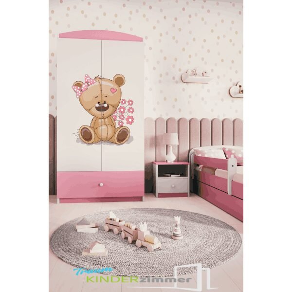 Schrank Teddy Weiss-Rosa Schrank Teddy Weiss-Rosa
