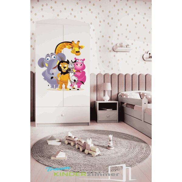 Schrank Zoo Weiss-Weiss 2 Schrank Zoo Weiss-Weiss