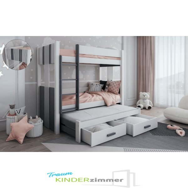 adrian-weiss-graphit-min Adrian Stockbett für 3 Personen mit Bettkasten Weiss-Graphit