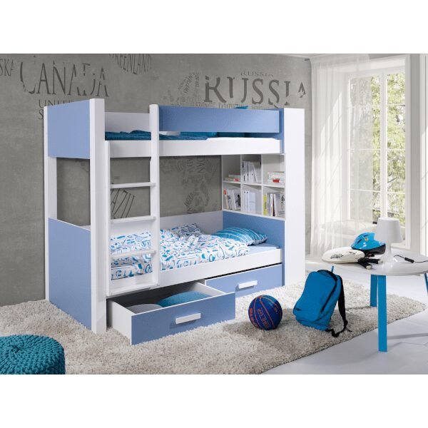 etagenbetten-für-2-personen-gerard-weiss-blau-min Stockbett Kinder Gerard für 2 Personen Weiss-Blau
