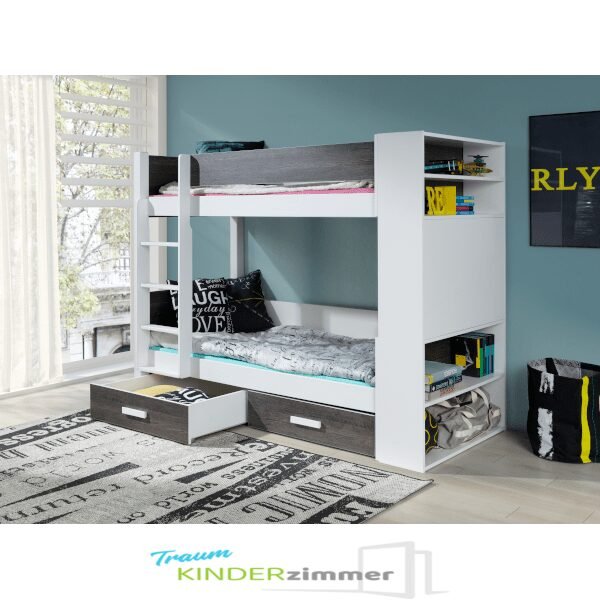 etagenbetten-für-2-personen-gerard-weiss-zebraholz-min Stockbett Kinder Gerard für 2 Personen Weiss-Zebraholz