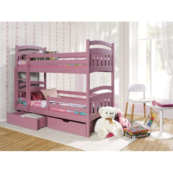 etagenbetten-für-2-personen-jaki-rosa-min Stockbett Kinder Jaki für 2 Personen Rosa