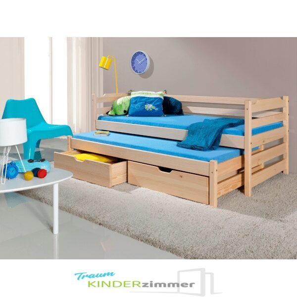 kinderbett-fuer-2-personen-mit-absturzsicherung-und-bettkasten-marina-kiefer-min Marina Vollholz Kinderbett für 2 Personen mit Absturzsicherung und Bettkasten Kiefer