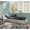 Vollholz Kinderbett ANDREAS Plus mit Bettkasten und Regal