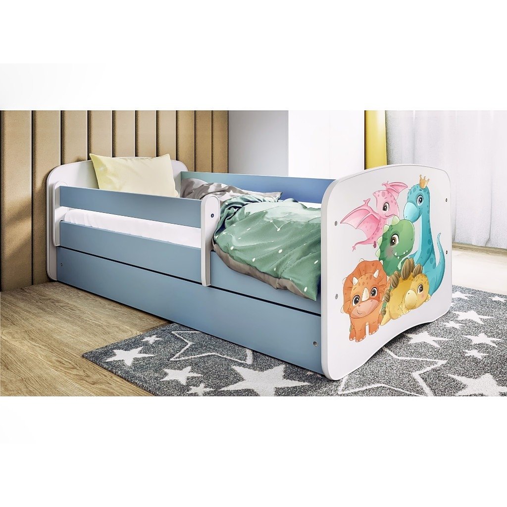 Kinderbett Teenager-Dinosaurier Blau Kinderbett Teenager-Dinosaurier Blau